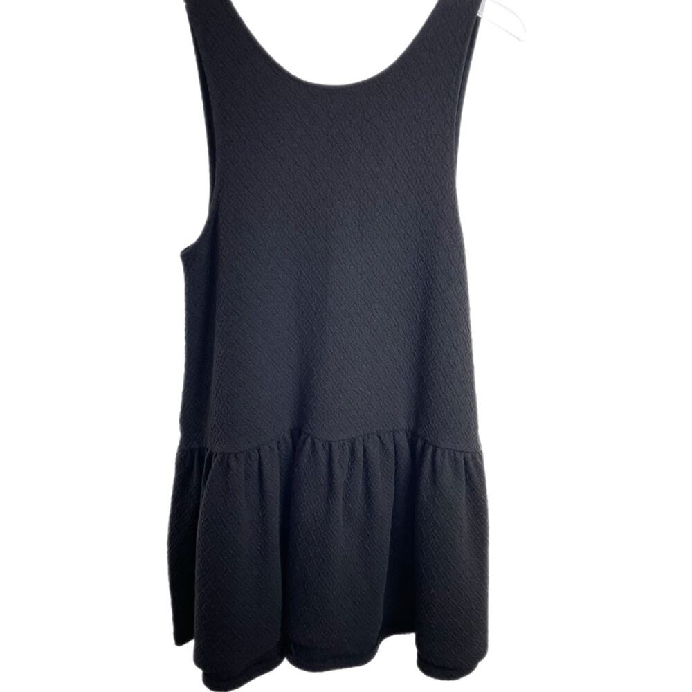 Free People Black Scoop Neck Mini Dress